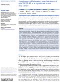 Cover page: Symptoms and laboratory manifestations of mild COVID-19 in a repatriated cruise ship cohort.