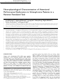 Cover page: Neurophysiological Characterization of Attentional Performance Dysfunction in Schizophrenia Patients in a Reverse-Translated Task