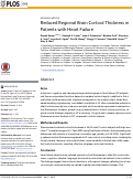 Cover page: Reduced regional brain cortical thickness in patients with heart failure.