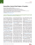 Cover page: Going Retro: Ancient Viral Origins of Cognition