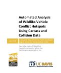 Cover page: Automated Analysis of Wildlife-Vehicle Conflict Hotspots Using Carcass and Collision Data