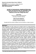 Cover page: Validity Of High-School Grades In Predicting Student Success Beyond The Freshman Year: High-School Record vs. Standardized Tests as Indicators of Four-Year College Outcomes