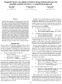 Cover page: Pragmatic factors can explain variation in interpretation preferences for quantifier-negation utterances: A computational approach