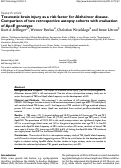 Cover page: Traumatic brain injury as a risk factor for Alzheimer disease. Comparison of two retrospective autopsy cohorts with evaluation of ApoE genotype