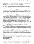 Cover page: Managerial information behaviour: Relationships among Total Quality Management orientation, information use environments, and managerial roles