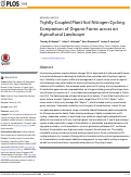 Cover page: Tightly-Coupled Plant-Soil Nitrogen Cycling: Comparison of Organic Farms across an Agricultural Landscape