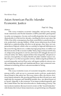 Cover page: Asian American Pacific Islander Economic Justice