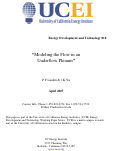 Cover page: Modeling the Flow in an Underflow Plenum