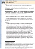 Cover page: Sulfanegen sodium treatment in a rabbit model of sub-lethal cyanide toxicity