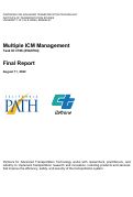 Cover page of Multiple ICM Management: Task ID 3706 (65A0764), Final Report