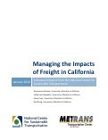 Cover page: Managing the Impacts of Freight in California