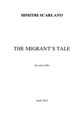 Cover page: The Migrant's Tale