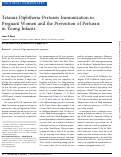 Cover page: Editorial Commentary: Tetanus-Diphtheria-Pertussis Immunization in Pregnant Women and the Prevention of Pertussis in Young Infants