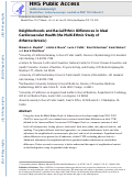 Cover page: Neighborhoods and racial/ethnic differences in ideal cardiovascular health (the Multi-Ethnic Study of Atherosclerosis)