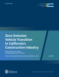 Cover page of Zero-Emission Vehicle Transition in California’s Construction Industry