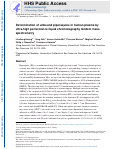 Cover page: Determination of unbound piperaquine in human plasma by ultra-high performance liquid chromatography tandem mass spectrometry