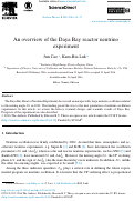 Cover page: An overview of the Daya Bay reactor neutrino experiment