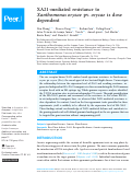 Cover page: XA21-mediated resistance to Xanthomonas oryzae pv. oryzae is dose dependent.