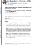 Cover page: Piloting Cognitive–Behavioral Therapy for Insomnia Integrated With Prolonged Exposure