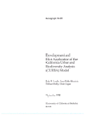 Cover page of Development and Pilot Application of the California Urban and Biodiversity Analysis (CURBA) Model