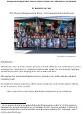 Cover page of Entrepreneurship Under Threat: Latinx Vendors in California’s Flea Markets