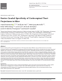 Cover page: Rostro-Caudal Specificity of Corticospinal Tract Projections in Mice.