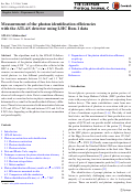 Cover page: Measurement of the photon identification efficiencies with the ATLAS detector using LHC Run-1 data