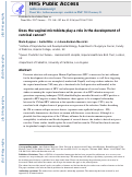 Cover page: Does the vaginal microbiota play a role in the development of cervical cancer?