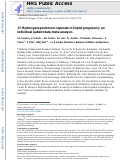 Cover page: 17‐Hydroxyprogesterone caproate in triplet pregnancy: an individual patient data meta‐analysis