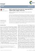 Cover page: Multi-scale silica structures for improved HIV-1 Capsid (p24) antigen detection
