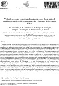 Cover page: Volatile organic compound emission rates from mixed deciduous and coniferous forests in Northern Wisconsin, USA