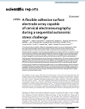 Cover page: A flexible adhesive surface electrode array capable of cervical electroneurography during a sequential autonomic stress challenge