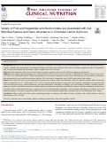 Cover page: Variety of Fruit and Vegetables and Alcohol Intake are Associated with Gut Microbial Species and Gene Abundance in Colorectal Cancer Survivors.