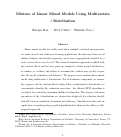 Cover page: Mixture of linear mixed models using multivariate t distribution