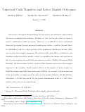 Cover page: Universal Cash Transfers and Labor Market Outcomes