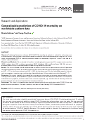 Cover page: Generalizable prediction of COVID-19 mortality on worldwide patient data