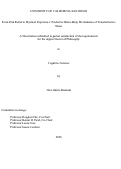Cover page of From Pain Relief to Mystical Experience: Predictive Brain-Body Mechanisms of Transformative States