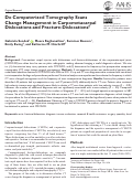 Cover page: Do Computerized Tomography Scans Change Management in Carpometacarpal Dislocations and Fracture-Dislocations?