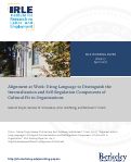Cover page: Alignment at Work: Using Language to Distinguish the Internalization and Self-Regulation Components of Cultural Fit in Organizations
