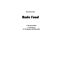 Cover page: Rude Food