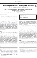 Cover page: Dupilumab in patients with chronic hepatitis B on concomitant entecavir