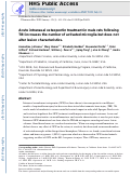 Cover page: Acute intranasal osteopontin treatment in male rats following TBI increases the number of activated microglia but does not alter lesion characteristics.