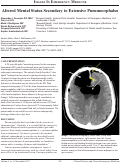 Cover page: Altered Mental Status Secondary to Extensive Pneumocephalus