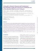 Cover page: Tetracycline Selective Pressure and Homologous Recombination Shape the Evolution of Chlamydia suis : A Recently Identified Zoonotic Pathogen