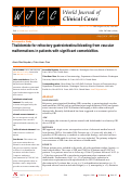 Cover page: Thalidomide for refractory gastrointestinal bleeding from vascular malformations in patients with significant comorbidities