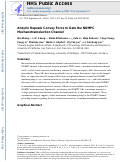 Cover page: Ankyrin Repeats Convey Force to Gate the NOMPC Mechanotransduction Channel