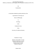 Cover page: Re-Categorizing Americans: Difference, Distinction, and Belonging in the Dillingham Commission (1907-1911)