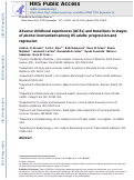 Cover page: Adverse childhood experiences (ACEs) and transitions in stages of alcohol involvement among US adults: Progression and regression.