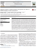 Cover page: Statistical analysis of support thickness and particle size effects in HRTEM imaging of metal nanoparticles