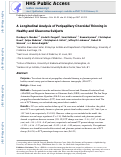 Cover page: A Longitudinal Analysis of Peripapillary Choroidal Thinning in Healthy and Glaucoma Subjects